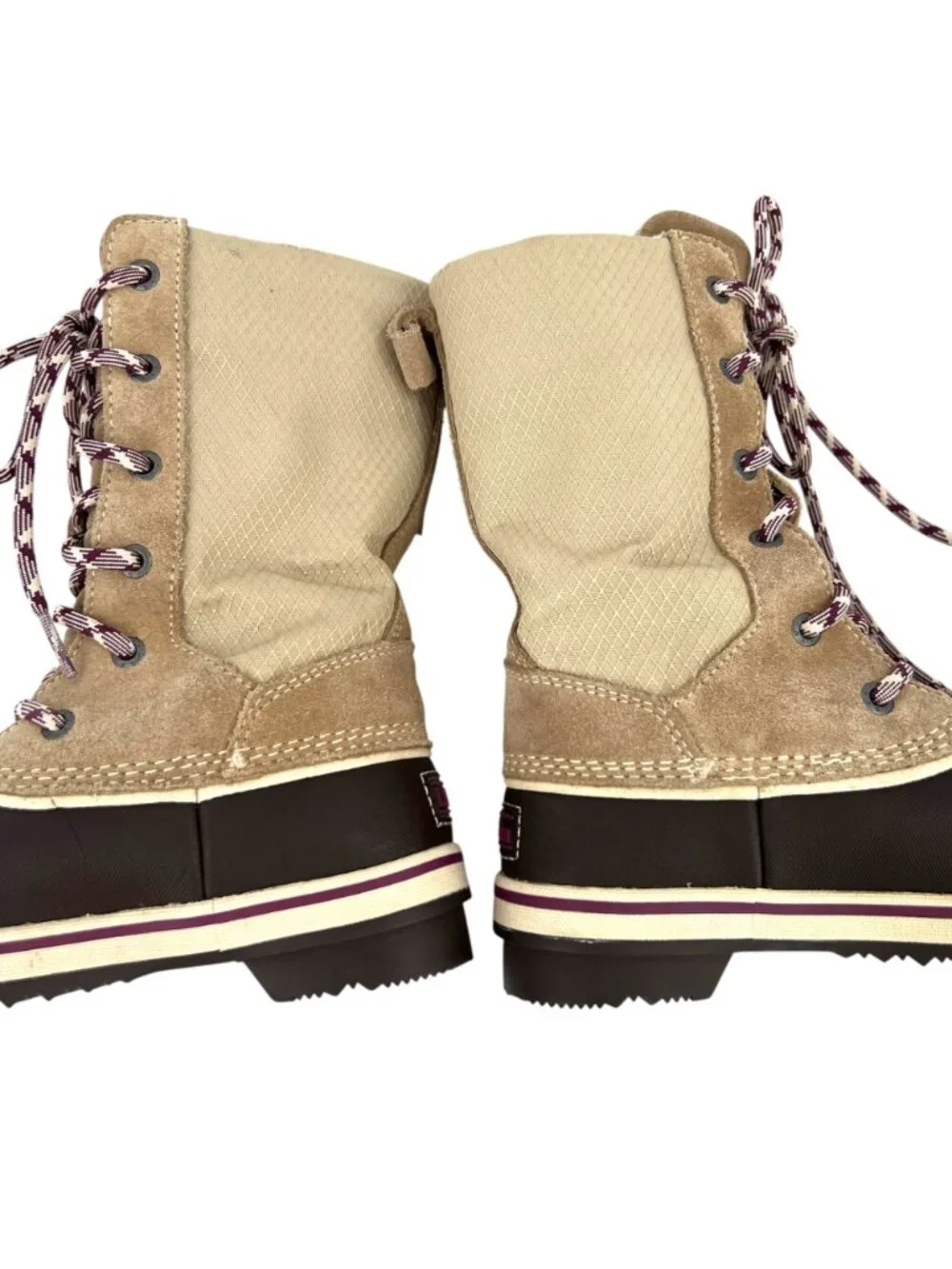L.L. Bean Kids Snow Boots Size 13 Tan Brown Waterproof Insulated Winter Boots